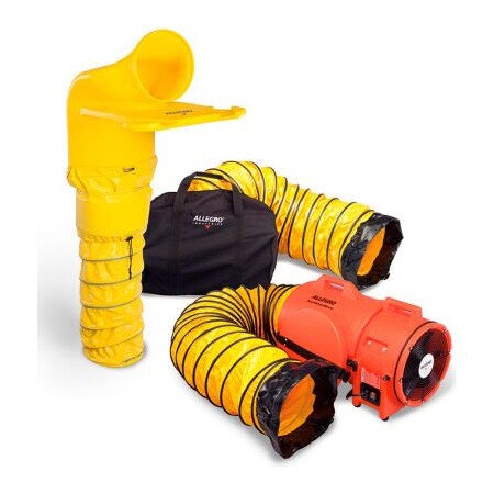 Allegro Industries Allegro Industries Axial Blower System W/ 15' Ducting, 1330 CFM, 1/4 HP 9520-46M